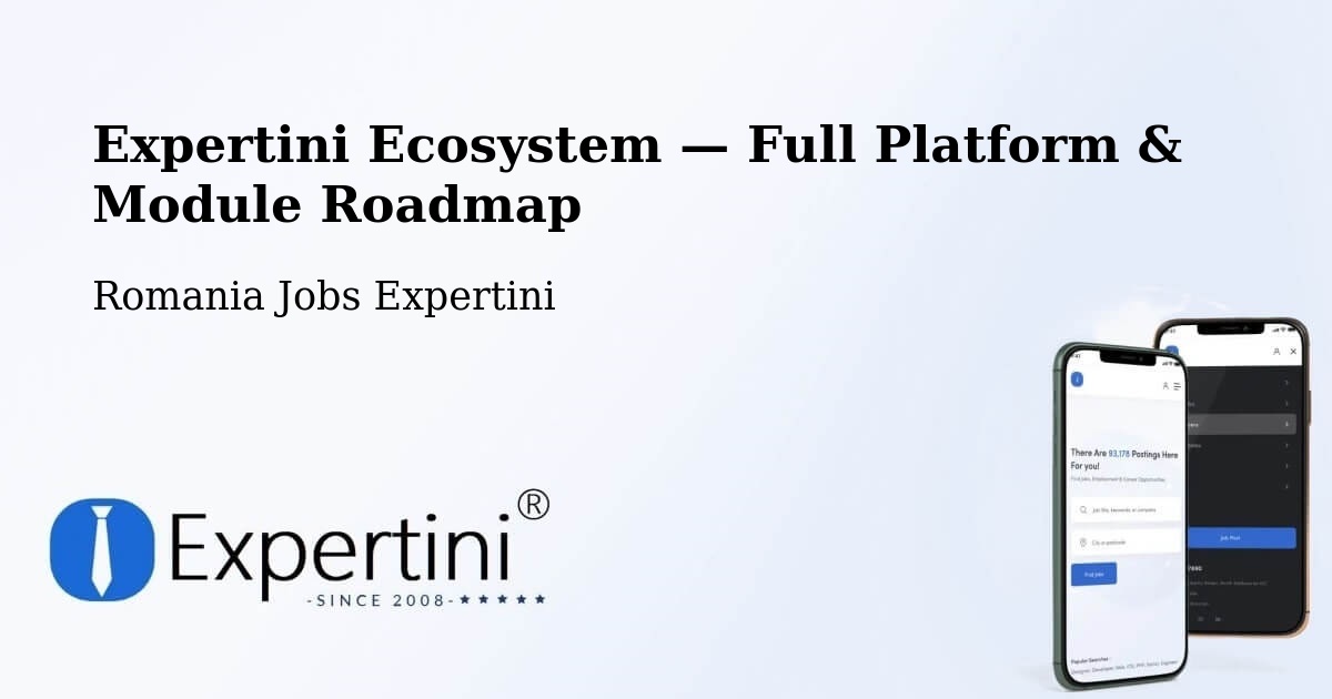 Expertini Ecosystem — Full Platform & Module Roadmap – Redea