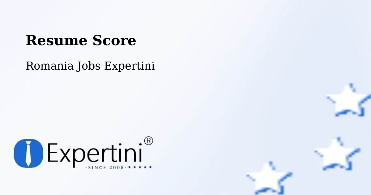 Resume Score & Job Description Match Tool – Redea - Romania Jobs Expertini